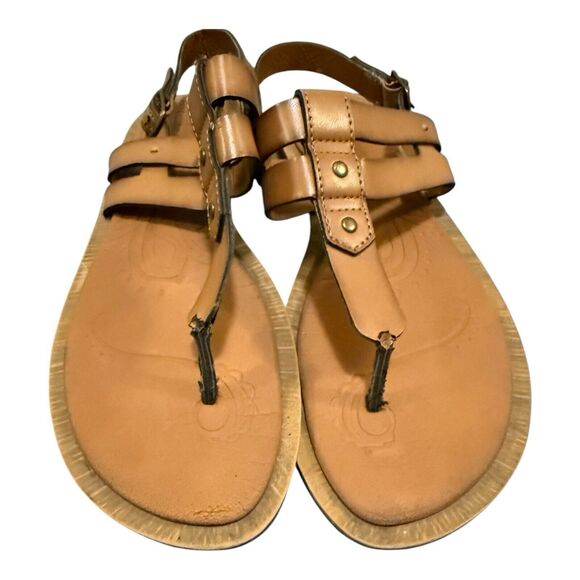 Clark’s Billie Swing Honey Strappy thong Sandals Size 9 tan - Picture 6 of 8